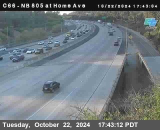 NB 805 at Home Ave (On Ramp)