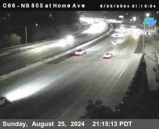 NB 805 at Home Ave (On Ramp)