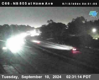 NB 805 at Home Ave (On Ramp)