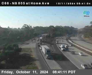 NB 805 at Home Ave (On Ramp)