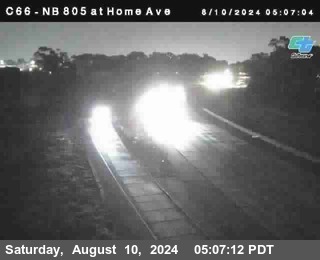 NB 805 at Home Ave (On Ramp)