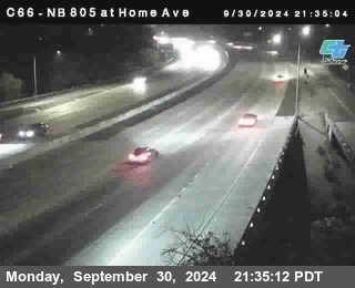 NB 805 at Home Ave (On Ramp)