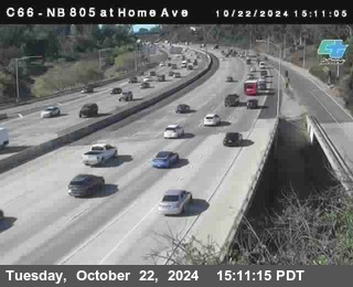 NB 805 at Home Ave (On Ramp)