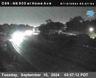 NB 805 at Home Ave (On Ramp)