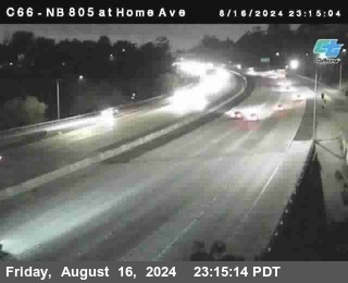 NB 805 at Home Ave (On Ramp)