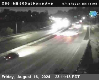 NB 805 at Home Ave (On Ramp)