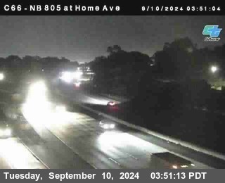 NB 805 at Home Ave (On Ramp)