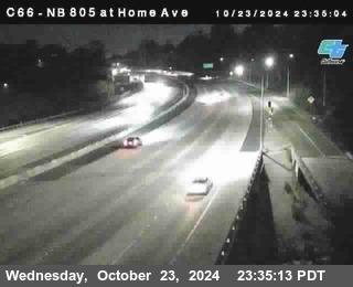 NB 805 at Home Ave (On Ramp)