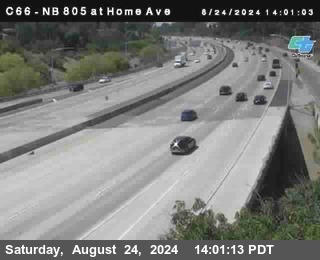 NB 805 at Home Ave (On Ramp)