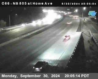 NB 805 at Home Ave (On Ramp)