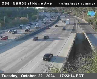 NB 805 at Home Ave (On Ramp)