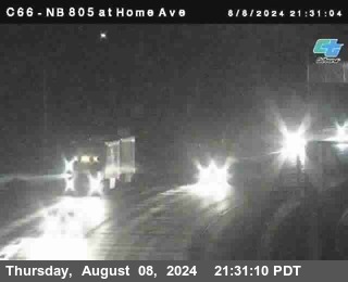 NB 805 at Home Ave (On Ramp)