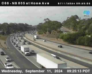 NB 805 at Home Ave (On Ramp)