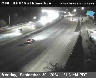 NB 805 at Home Ave (On Ramp)