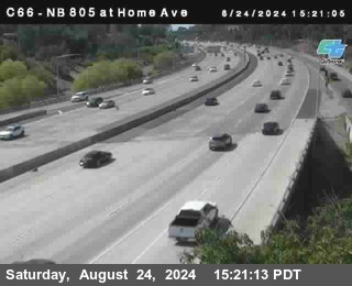 NB 805 at Home Ave (On Ramp)