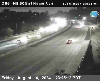 NB 805 at Home Ave (On Ramp)