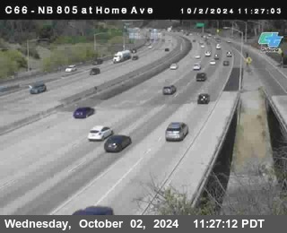 NB 805 at Home Ave (On Ramp)