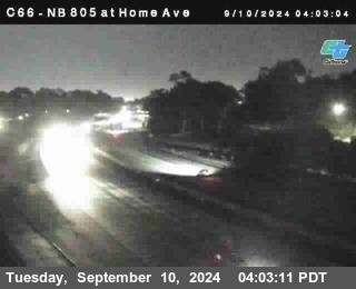 NB 805 at Home Ave (On Ramp)