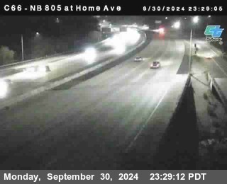 NB 805 at Home Ave (On Ramp)