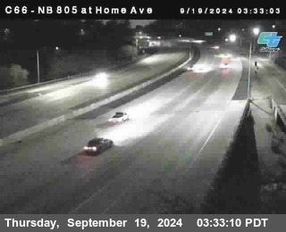 NB 805 at Home Ave (On Ramp)