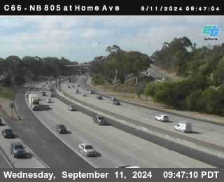 NB 805 at Home Ave (On Ramp)