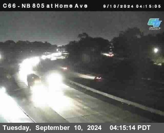 NB 805 at Home Ave (On Ramp)