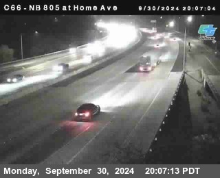 NB 805 at Home Ave (On Ramp)