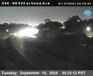 NB 805 at Home Ave (On Ramp)