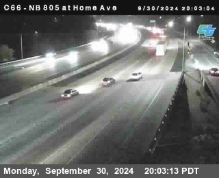 NB 805 at Home Ave (On Ramp)