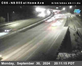 NB 805 at Home Ave (On Ramp)