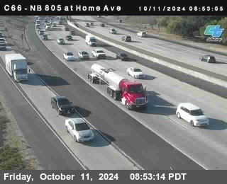 NB 805 at Home Ave (On Ramp)