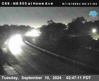 NB 805 at Home Ave (On Ramp)