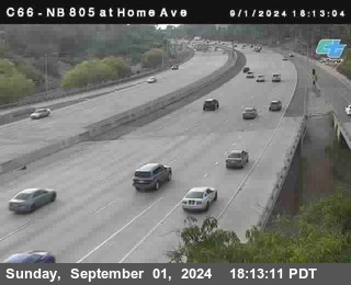 NB 805 at Home Ave (On Ramp)