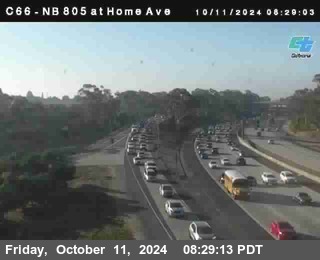 NB 805 at Home Ave (On Ramp)