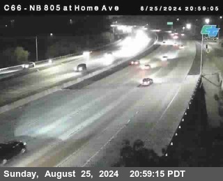 NB 805 at Home Ave (On Ramp)