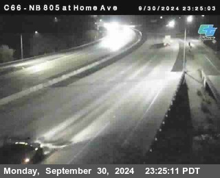 NB 805 at Home Ave (On Ramp)