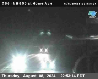 NB 805 at Home Ave (On Ramp)