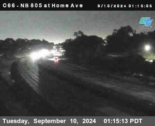 NB 805 at Home Ave (On Ramp)