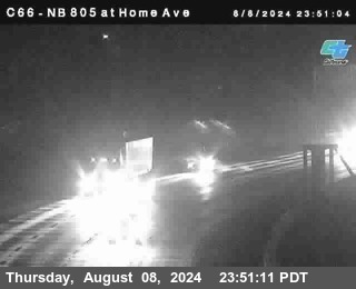 NB 805 at Home Ave (On Ramp)