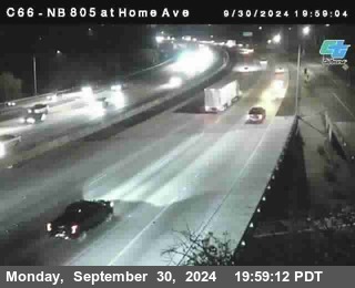 NB 805 at Home Ave (On Ramp)