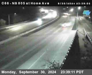 NB 805 at Home Ave (On Ramp)