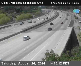 NB 805 at Home Ave (On Ramp)