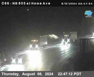 NB 805 at Home Ave (On Ramp)