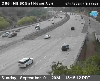 NB 805 at Home Ave (On Ramp)