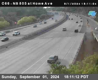 NB 805 at Home Ave (On Ramp)