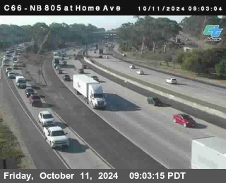 NB 805 at Home Ave (On Ramp)