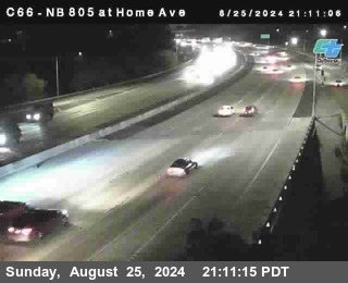 NB 805 at Home Ave (On Ramp)