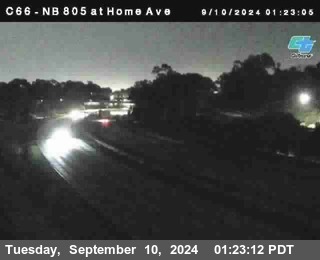 NB 805 at Home Ave (On Ramp)