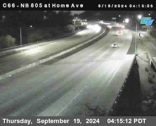 NB 805 at Home Ave (On Ramp)