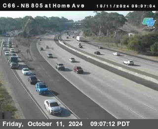 NB 805 at Home Ave (On Ramp)